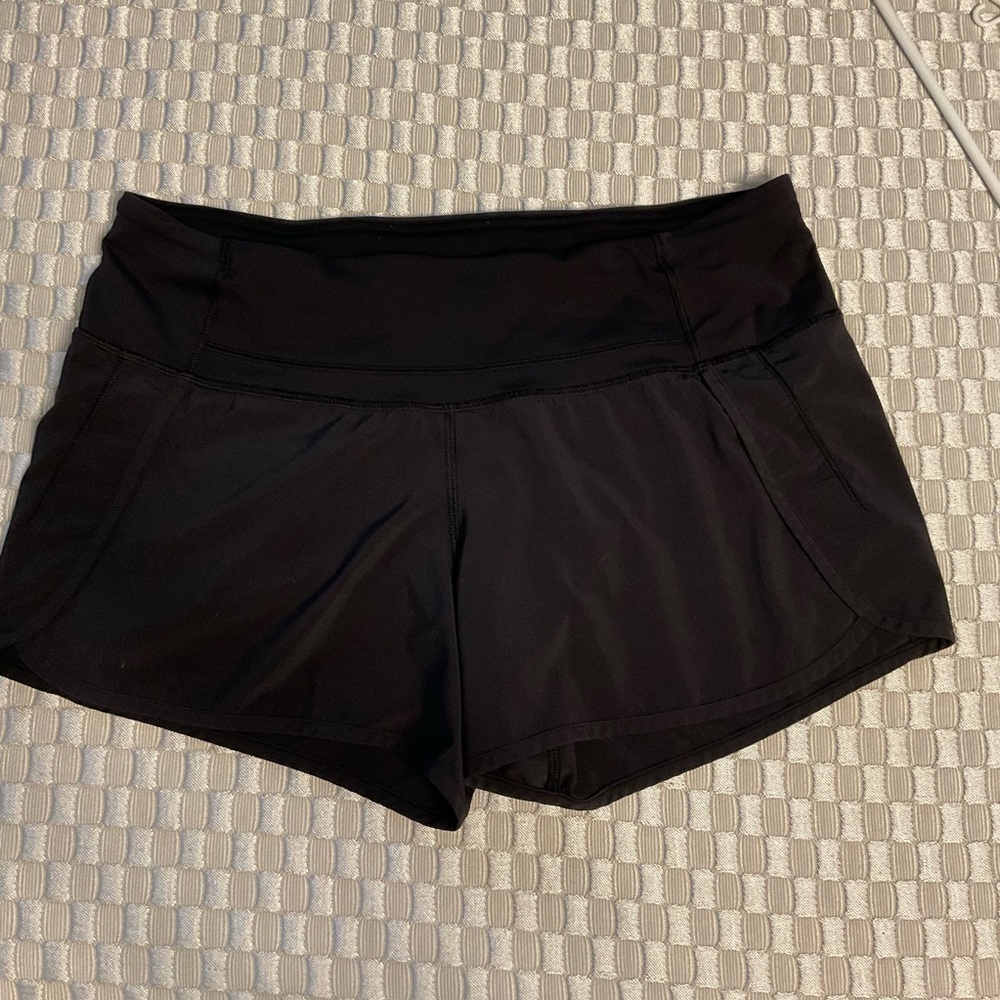 Lululemon black Run shorts, size 8